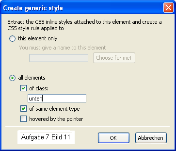 Styles extrahieren