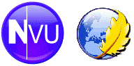 Nvu und KompoZer Logos